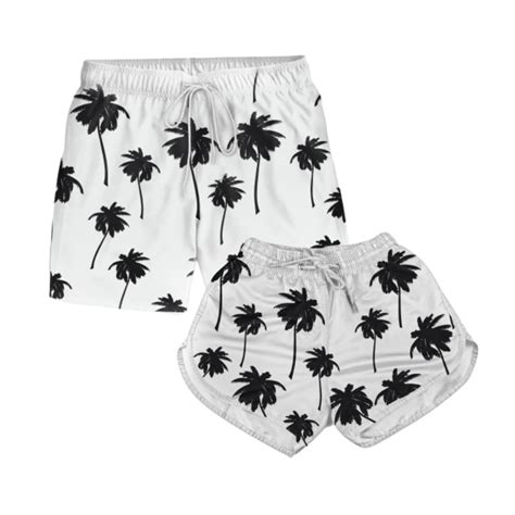 Kit Casal Short Iguais Combinando Moda Praia Bermuda Alien Shopee