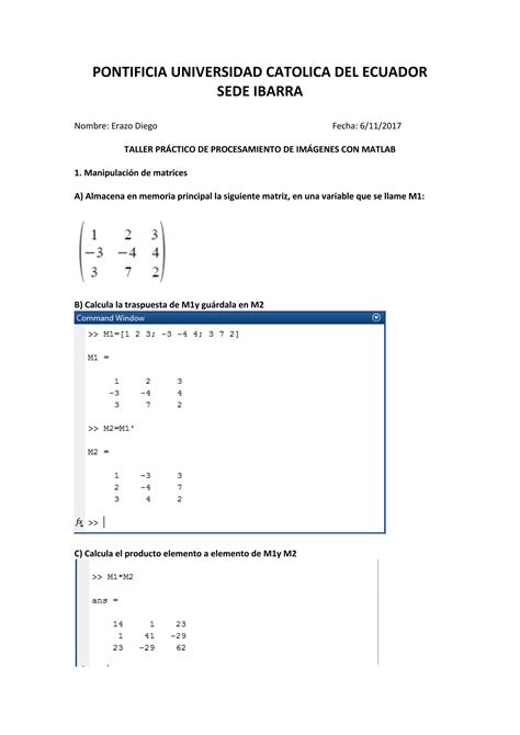 Operacion Con Matrices De Matlab Pdf