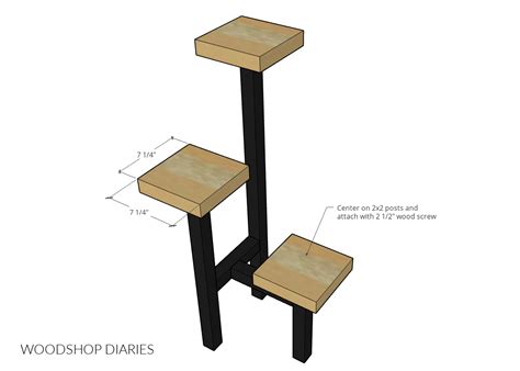 Diy Tiered Plant Stand From Scrap Wood