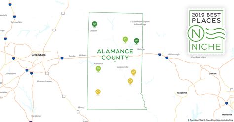 Alamance County Map