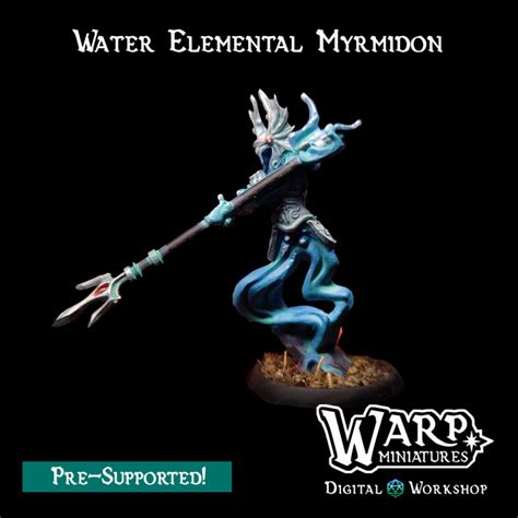 Download Water Elemental Myrmidon Von Warp Miniatures