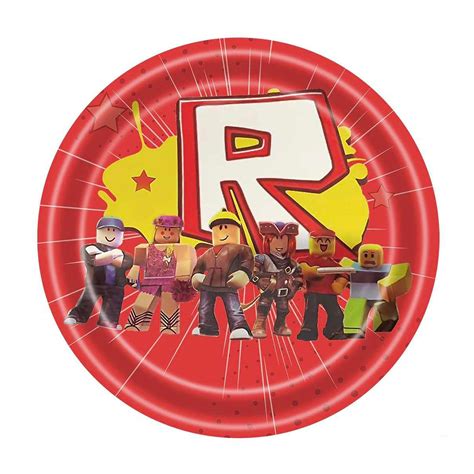 Roblox Round Dessert Paper Plates 7 In Party Supplies Party Expert