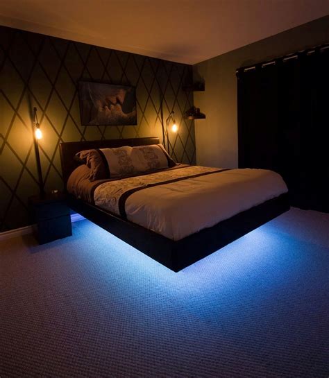 30 Top And Awesome Floating Bedding With Light For Amazing Bedroom ...