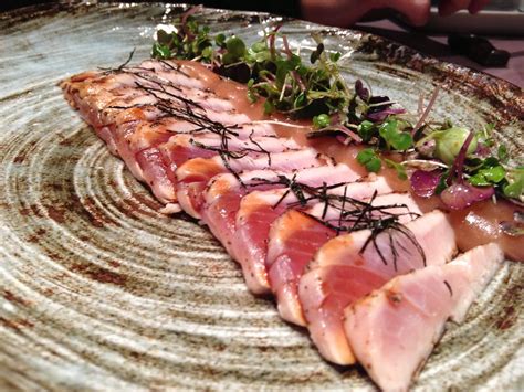 Tataki De Hamachi Con Salsa De Ume En Kabuki Abama Juanfra Rivero