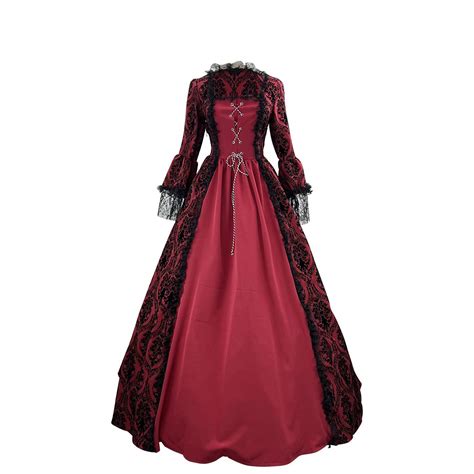 Latrodar Renaissance Dress Women 2024 Retro Court Collar Victorian