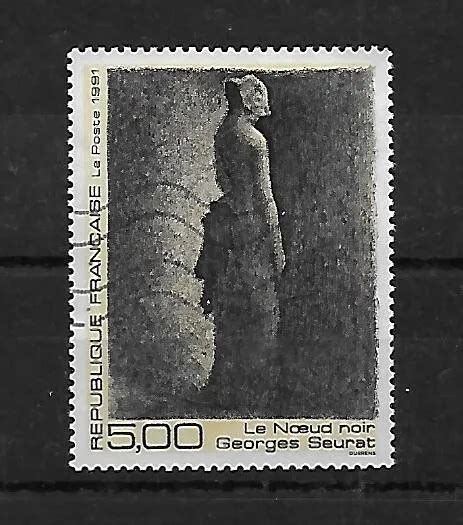 TIMBRE OBLITÉRÉ 1991 le noeud noir de Georges Saurat YT 2693 EUR 0 70