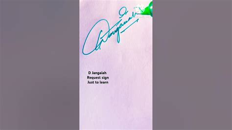 jangaiah dsignature calligraphy art youtube