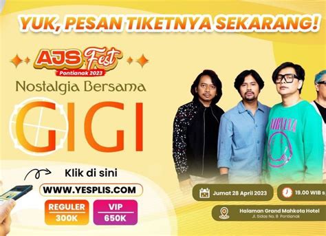 Cara Beli Tiket Konser Gigi Di Pontianak Konser Bertajuk Nostalgia