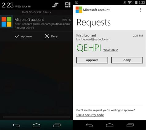 Microsoft Account Android App Simplifies Using Two Factor Authentication