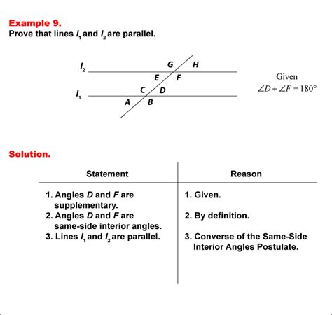 Math Example Geometric Proofs Example 9 Media4math