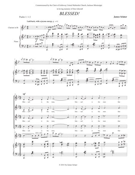 Blessed By James Sclater Sheet Music For Satb Choir At Sheet Music Direct