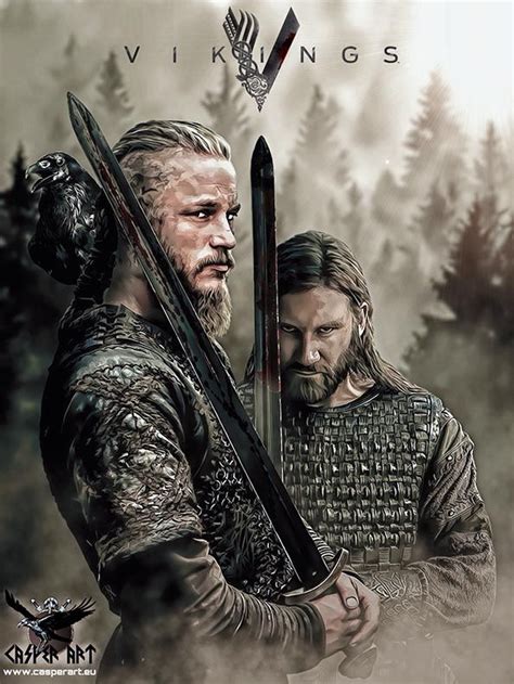 Vikings series Ragnar and Rollo | Ragnar lothbrok vikings, Vikingos ...