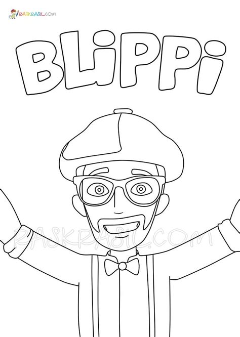 Blippi Bus Coloring Pages Printable