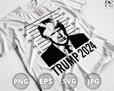 Svg Png Trump Mugshot President Funny Trump Svg Etsy