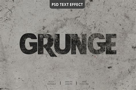 Grunge Text Effect Styles Graphic By Dx Vect Creative Fabrica