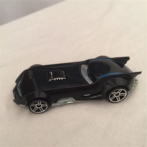 2014 Hot Wheels Batman DC Comics S07 Batmobile Animated Blue Pin Stripes Hobbies Toys Toys