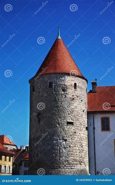 Yverdon castle stock photo. Image of ancient, vacation - 24329952