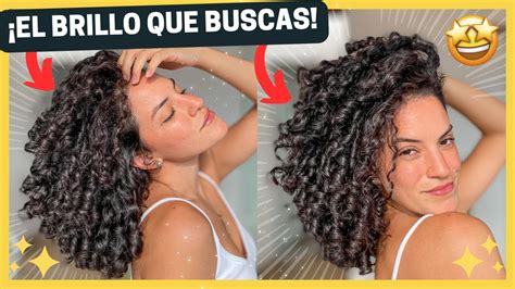 Cómo DARLE BRILLO al CABELLO rizado 10 TRUCOS qué FUNCIONAN ADIÓS