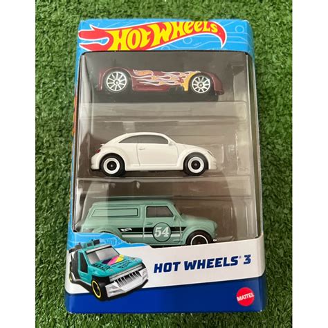 Hot Wheels 3 Gift Pack 3 Pack 2024 Austin Mini Van Volkswagen Beetle