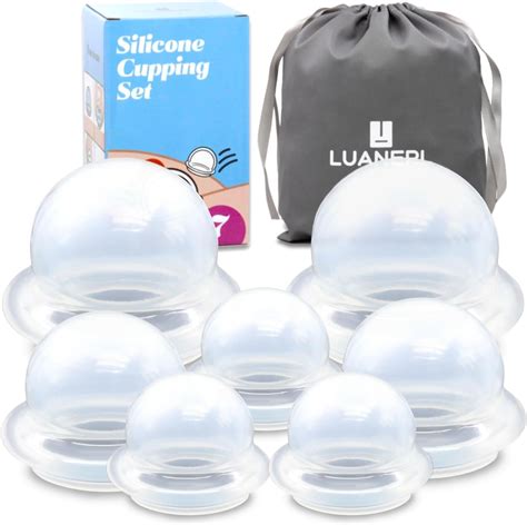 Amazon Luanerl Silicone Cupping Therapy Set Deep Tissue Cupping