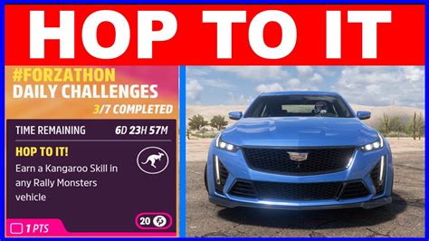 Forza Horizon 5 Hop To It Forzathon Daily Challenges Earn A Kangaroo