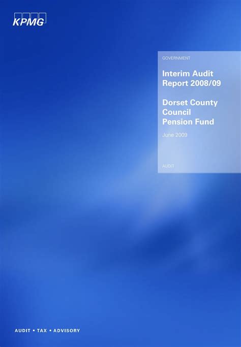 Kpmg Report Portrait Template 1