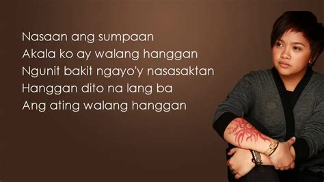 Anong Nangyari Sa Ating Dalawa Aiza Seguerra Lyrics Hd Youtube