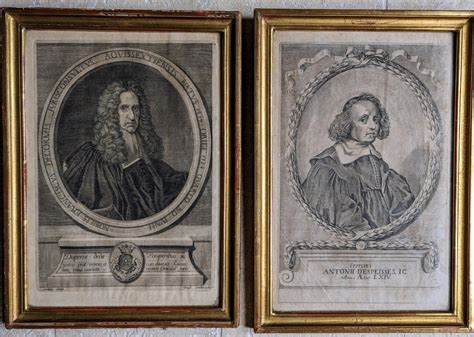 Proantic Framed Engravings Portraits Of Lawyers