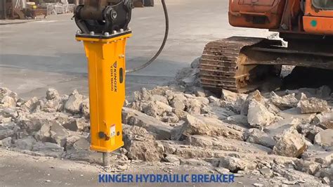 Kinger Hydraulic Rock Breaker Hydraulic Demolition Hammer For Backhoe