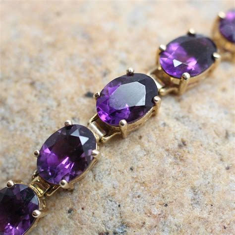 Circa 1970 14K Amethyst Bracelet – Pippin Vintage Jewelry