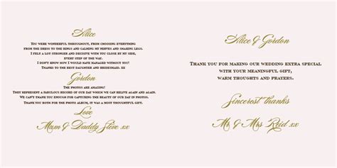 Wedding Thank You Card Wording Examples