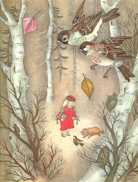 Story of a Grateful Bird The Golden Bird Adrienne Segur illustration ...