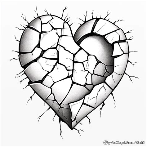 Broken Heart Designs To Draw