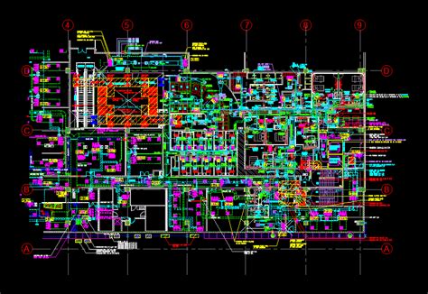 Part Plan Layout Hvac In DWG 664 43 KB CAD Library