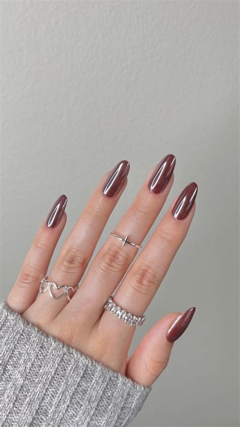 Classy Acrylic Nails Classy Nails Stylish Nails Metallic Nails