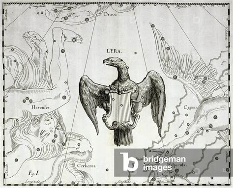 Image Of Lyra Boreal Constellation Of Lyre Illustration Taken From