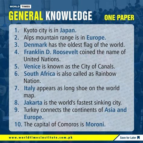 General Knowledge 18 12 2022 Jahangirs World Times