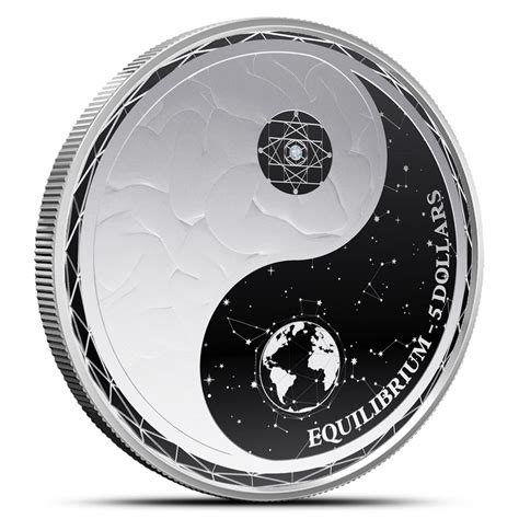 Oz Silver Tokelau Equilibrium Coins Proof Like Silver