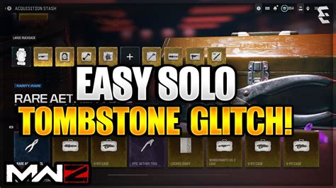 Easy Solo Tombstone Glitch Mw Zombies Tombstone Duplication Glitch