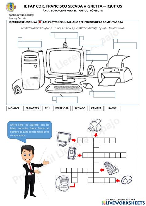 Ficha Online De Partes Del Computador Para Segundo Puedes Hacer Los