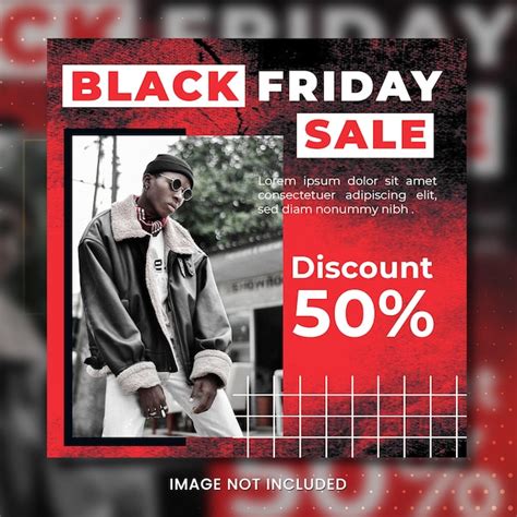 Premium PSD Black Friday Fashion Sale Template