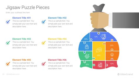 Jigsaw Puzzle Pieces PowerPoint Template Designs - SlideGrand