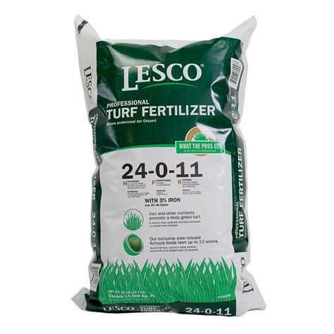 Lesco 50 Lbs 24 0 11 No Phos Fertilizer 080258 The Home Depot