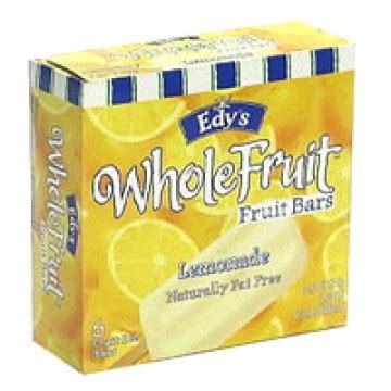 Dreyer's/Edy's Fruit Bars Lemonade - 6 ct