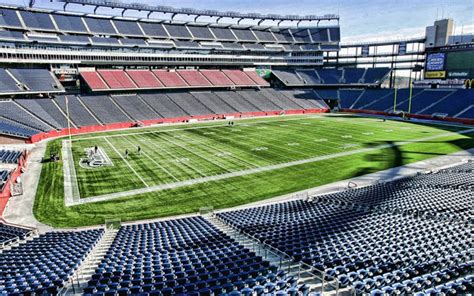 Herunterladen 4k Gillette Stadion Innenansicht American Football