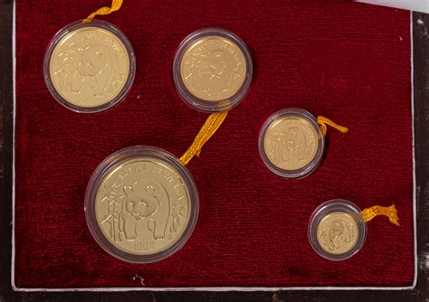 1986 China Gold Panda Coin Proof Set Cottone Auctions