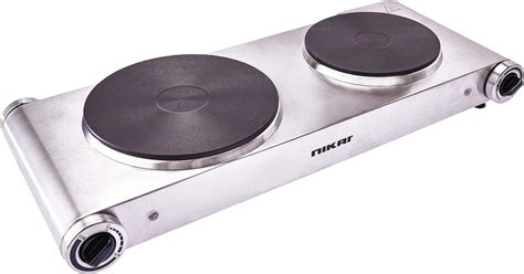 Nikai 2500w Double Electric Hot Plate With Power Indicator Light Model