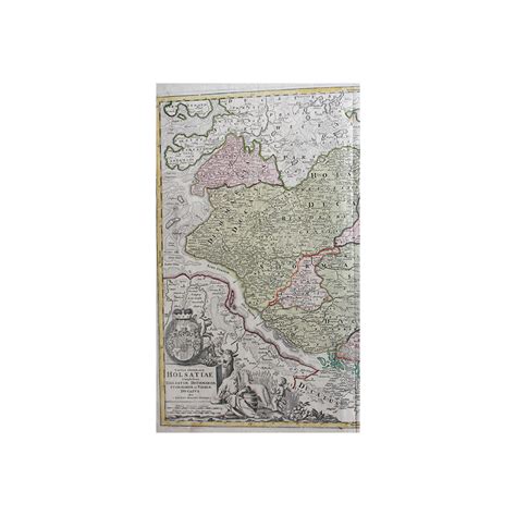 Carte Tabula Generalis Holsatiae Par J B Homann Me Si Cle