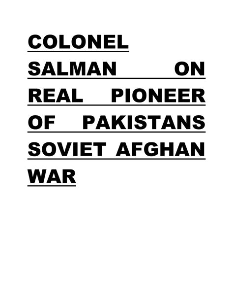 ISI OFFICER ON SOVIET AFGHAN WAR, GENERAL ZIA, AKHTAR ABDUL RAHMAN
