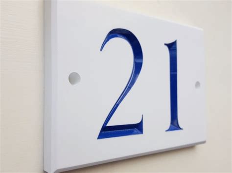 White Engraved House Signs Yoursigns Ltd